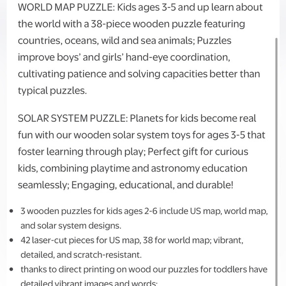 QUOKKA Wooden Puzzles for Kids – Educational Wood Puzzles NEW - Picture 11 of 11